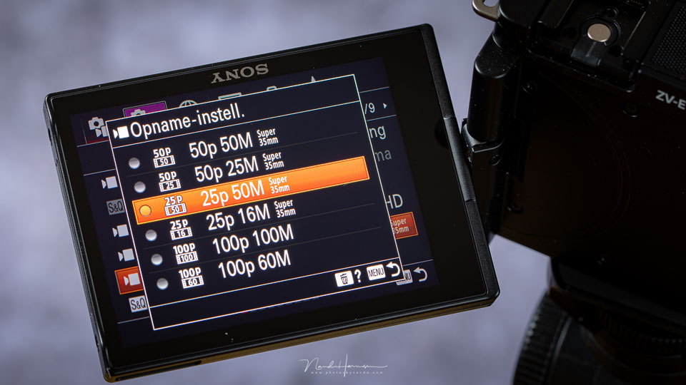 Nando Sony ZV-E10 framerates Nando Sony ZV-E10 framerates