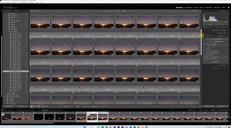Nando creating star trails in Photoshop