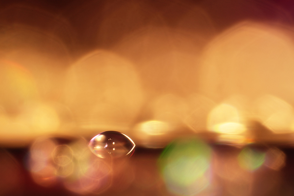 Water drop on a CD