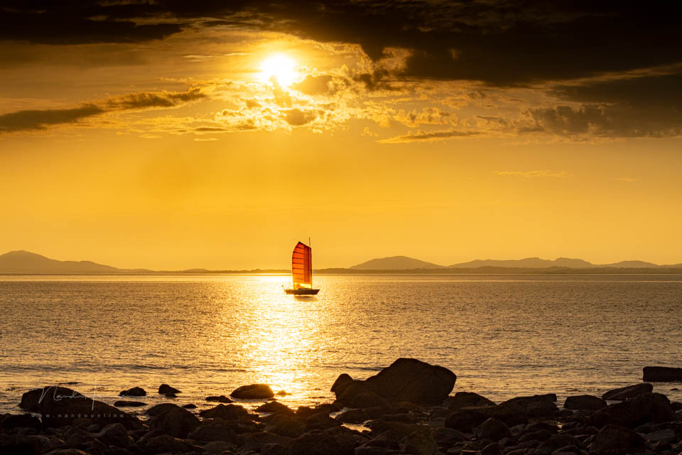 Nando sailing boat sunset Nando sailing boat sunset