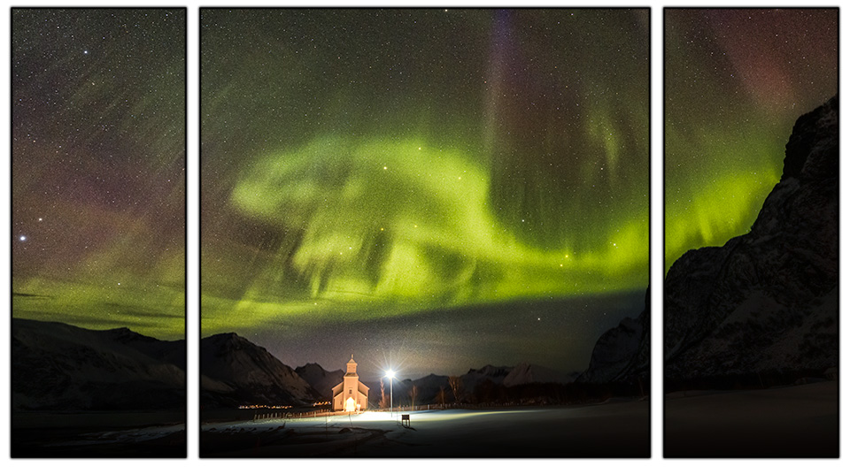 Nando northern lights triptych Nando northern lights triptych
