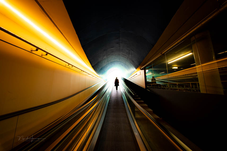 Nando escalator Eindhoven silhouette Nando escalator Eindhoven silhouette