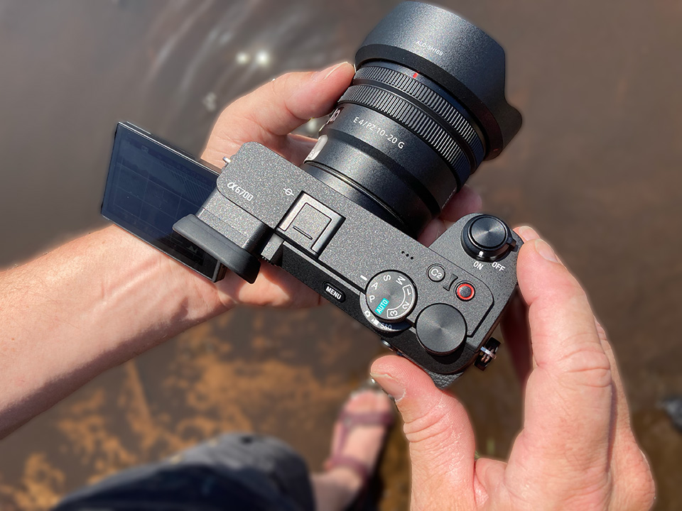 Nando photographing with the Sony A6700 Nando photographing with the Sony A6700