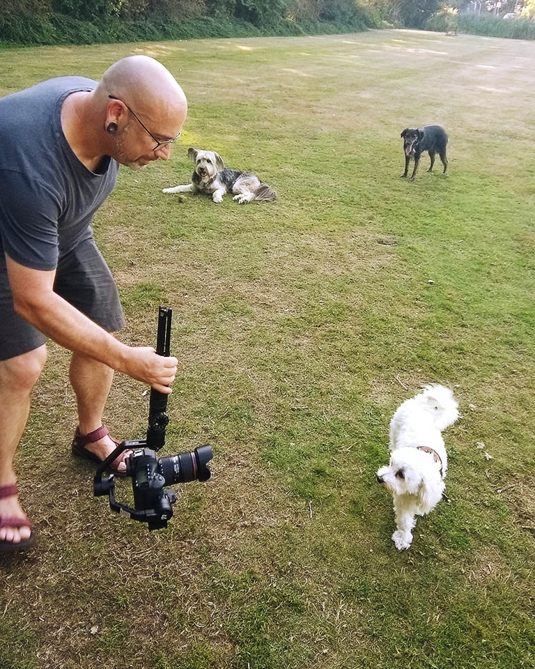 Filming video with a gimbal Filming video with a gimbal