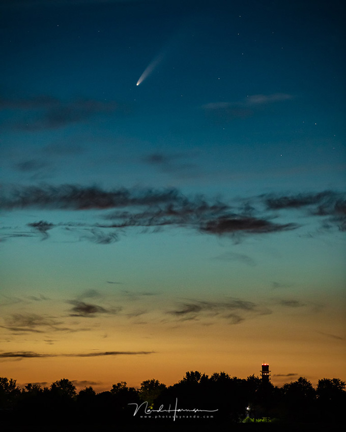 neowise in the evening twilight neowise in the evening twilight