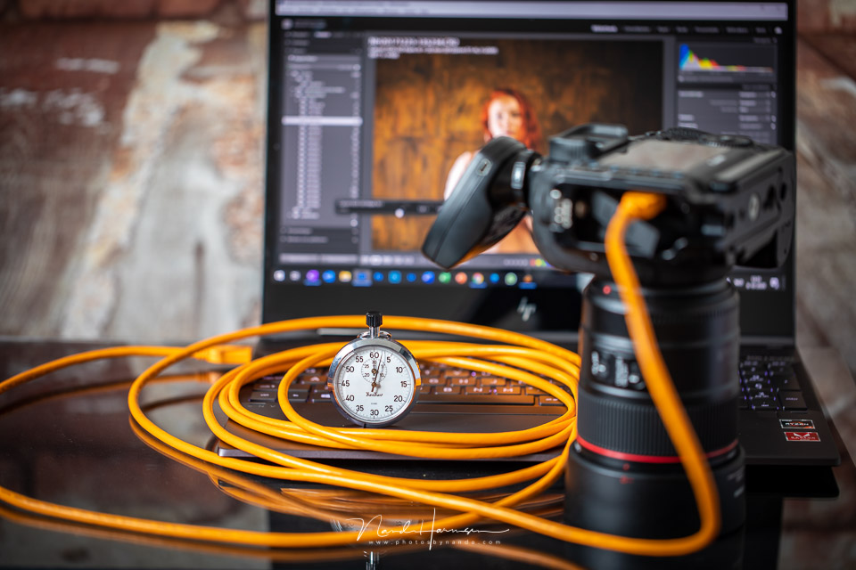 tethered photography with the cable