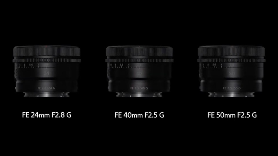 Sony G lenses announcement Sony G lenses announcement