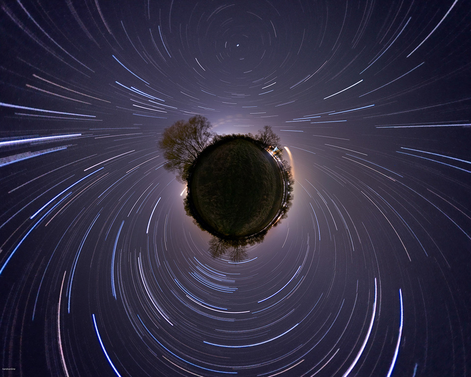 Star trails Little Planet Star trails Little Planet