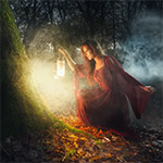 Creative portraits with smoke and flashguns in nature Creative portraits with smoke and flashguns in nature