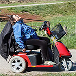 Photographing from a mobility scooter Photographing from a mobility scooter