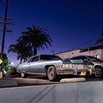Lightpainting parked cars to stay creative during lockdown