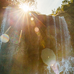 How to prevent flare in a photo with the sun in it