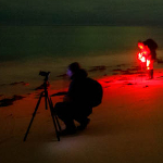The annoying red light when taking night photographs